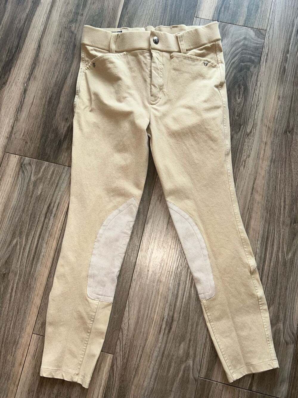 Ariat Youth Size 12 Tan Knee Patch Riding Breeches